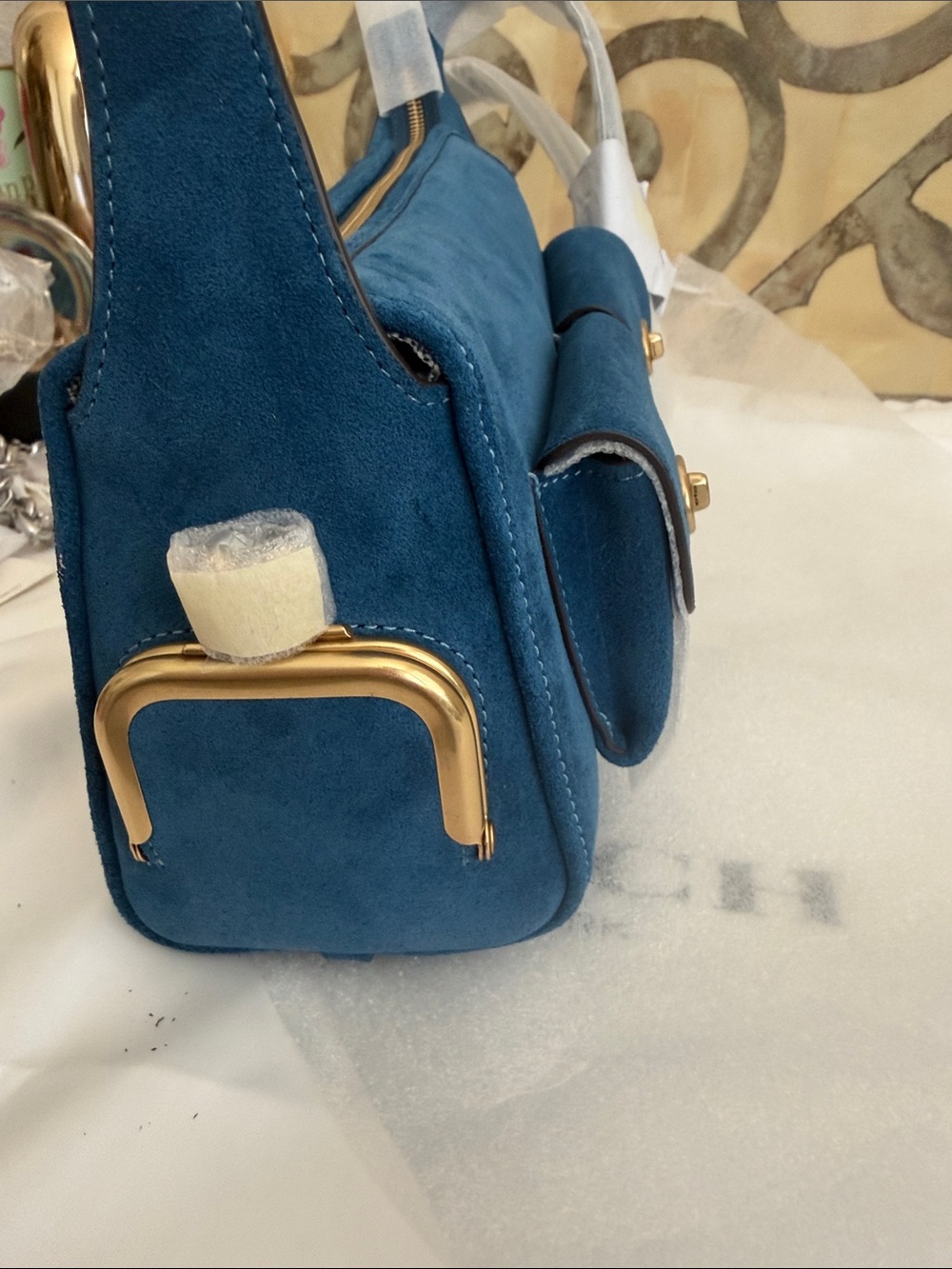 Coach Bluejay Turnlock Haversack Bag 27 - Picture 7 of 14